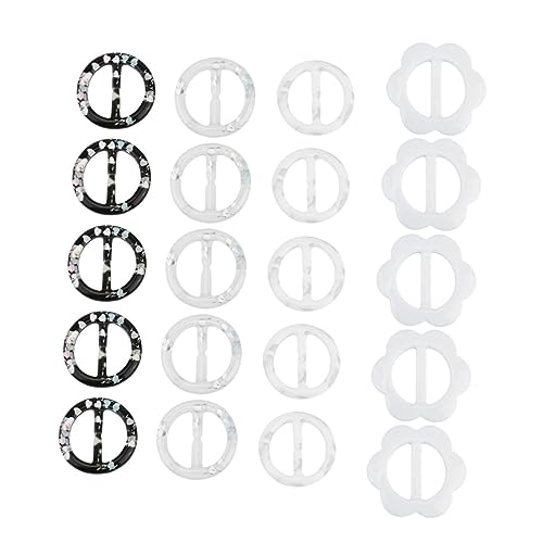 FOMIYES 20 Stück Resin Schal Ringe Einfache Seiden Schal Broschen Legierungs Clips für Damen für Hochzeiten und Anlässe Innenmaß von FOMIYES