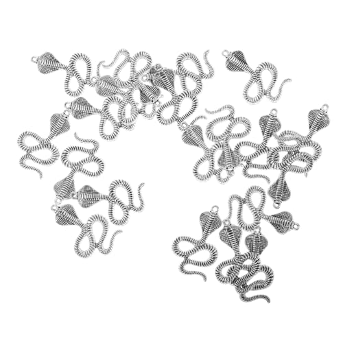 FOMIYES 20stücke Snake Shape Charms Diy Vintage Anhänger Für Schmuckherstellung Vielseitige Zubehörteile Für Ohrringe Armbänder Und Schlüsselanhänger Antik Silberfarben FOMIYES 20stücke Snake Shape Charms Diy Vintage Anhänger Für Schmuckherstellung Vielseitige Zubehörteile Für Ohrringe Armbänder Und Schlüsselanhänger Antik Silberfarben von FOMIYES