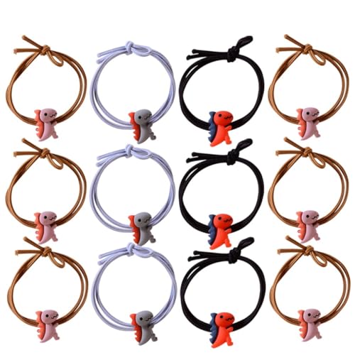 FOMIYES 20 Stück Teiliges Haarschmuck Niedlichen Dinosaurier Haargummis Elastische Haarschleifen für Mädchen Bunte Haarbänder zum Festhalten und Styling Geeignet für Zufällige Farbe von FOMIYES