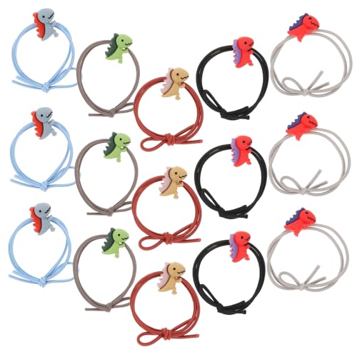 FOMIYES 20 Stück Teiliges Haarschmuck für Mädchen Elastische Haargummis mit Dinosaurier Design Schonende Haarbänder für Mittleres Dickes Haar Vielseitig für Alltag Schule Party und Sport von FOMIYES