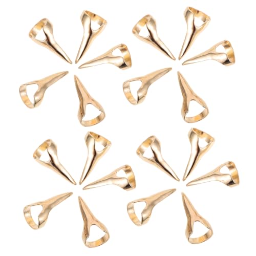 FOMIYES 20 Stück Teiliges Haarstyling Goldfarbene Haarschmuck Ringe aus Hochwertiger Glatte Oberfläche Schützt Kopfhaut Vielseitig für Halloween Partys und Einfache Anwendung für Schnelles von FOMIYES