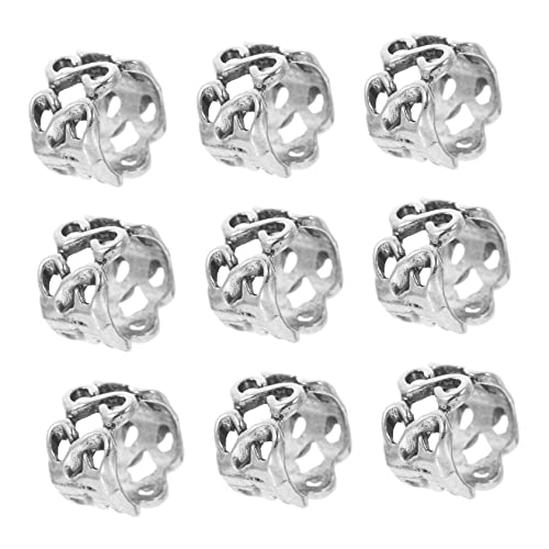 FOMIYES 20 Stück Teiliges Retro Haarschmuck Ethnischer Stil Spiral Haarspangen für Dreadlocks Bartperlen und Diy Haarspiralen Leichte Flexible Haarklammern Silber für Männer und Frauen von FOMIYES