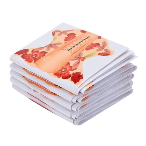 FOMIYES 200 Stück French Gel Nail Art Papierhalter Anpassbare Maniküre-aufkleber-tipps Für Zuhause Und Den Gebrauch von FOMIYES