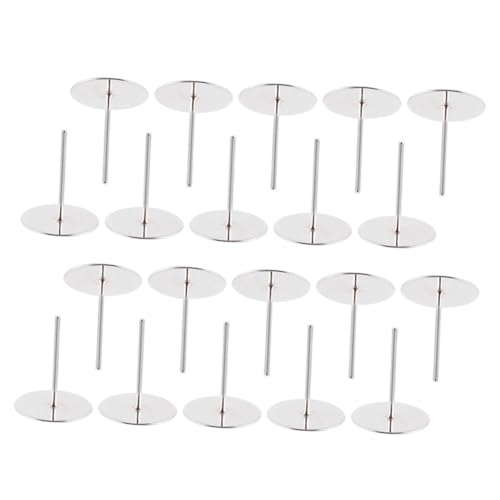 FOMIYES 200stücke Runde Ohrstecker Aus Schlichtes Design Für Damen Und Mädchen Im Farbe Silber Passend Zu Verschiedenen Outfits von FOMIYES