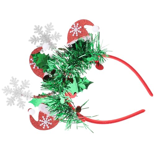 FOMIYES Candy Style Weihnachten Santa Hut 2025 Neue Jahr Stirnband Glitter Für Urlaub Party von FOMIYES