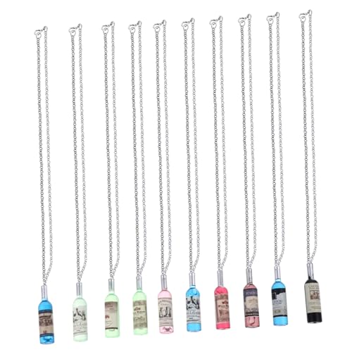 FOMIYES 20stücke Weinflaschenanhänger Aus Kunstharz Damenschmuck-halsketten Kreative Schmuckanhänger in Gemischten Farben von FOMIYES