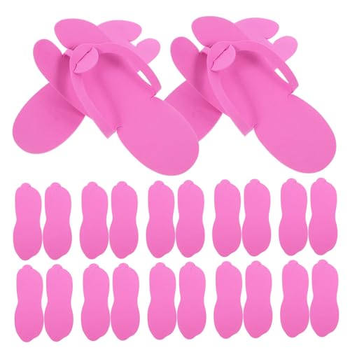 FOMIYES 24 Paare Einweg EVA Faltbare Maniküre Hausschuhe für Damen Zehenschutz Reise und Salon Slipper Strapazierfähig Kompakt für Hotels und Gäste von FOMIYES