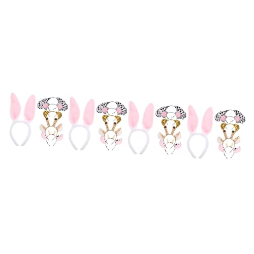 FOMIYES 24 Stk Cartoon-Tier-Stirnband Outfits Ostern Stirnband Haargummis Tiara Kinder-Cartoon-Haarband Tierohren Halloween Dekorationen Partybedarf Kleidung Kopfbedeckung von FOMIYES