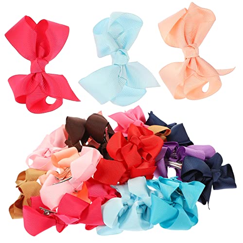FOMIYES 24stücke Bögen Haarspangen Für Mädchen Kleinkinder Neugeborene Haarschmuck Kopfschmuck Haardekor Für Verschiedene Anlässe von FOMIYES