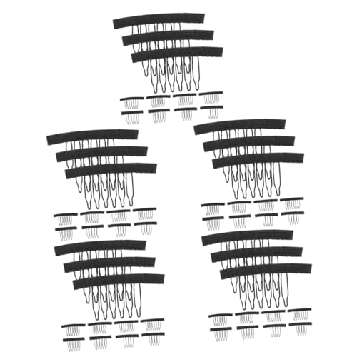 FOMIYES 250 Stk Haarkamm aus Mesh Druckknopf-Werkzeug perücken Haarspangen schnappen elastischer Haarnetzkamm Verriegelungswerkzeug für Loks Elektrische Häkelnadel für Dreadlocks tragbar von FOMIYES