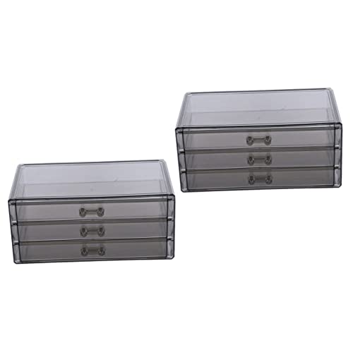 FOMIYES 2Er-Box Schublade Aufbewahrungsbox Desktop-Aufbewahrungsschrank diverse Organizer aufbewahrungsdose storage boxes Aufbewahrungsschubladen schubladenschrank Schminkschrank Kosmetik von FOMIYES