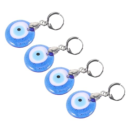 FOMIYES 2paare Blaue Ohrringe Mit Bösem Blick Für Damen Tropfenohrringe Als Ohrhänger Modischer Schmuck Für Alltag Und Partys von FOMIYES