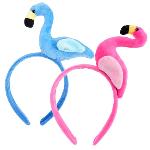 FOMIYES 2stücke Flamingo Haarschmuck Für Party-haardecor Dekorativer Kopfschmuck Foto-requisite Tierhaarband Für Hawaii-partys Und Kostümpartys von FOMIYES