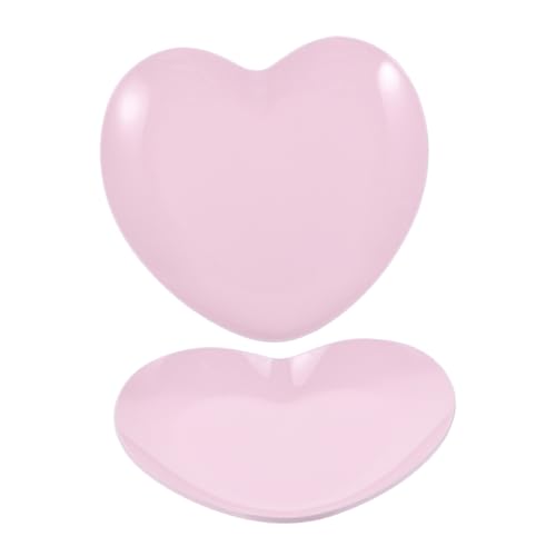 FOMIYES 2St Ablage für Maniküre-Werkzeuge Schild Teile Flipper hohles Etikett Power-Tasten ohrringe aufbewahrung deko tablett Schlüsselschale Schmuck Schüssel Schale Rostfreier Stahl Rosa von FOMIYES