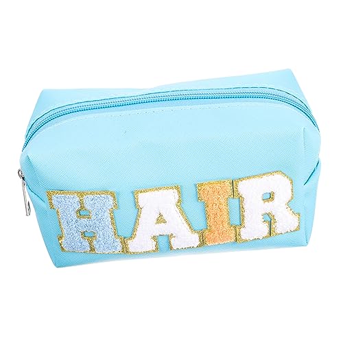 FOMIYES 2St Alphabet-Kosmetiktasche Kosmetiktasche Portable Aufbewahrungstaschen Make-up-Taschen-Organizer Makeup Tasche Schminktasche für die Handtasche Make-up-Organizer-Tasche Patch Pu von FOMIYES