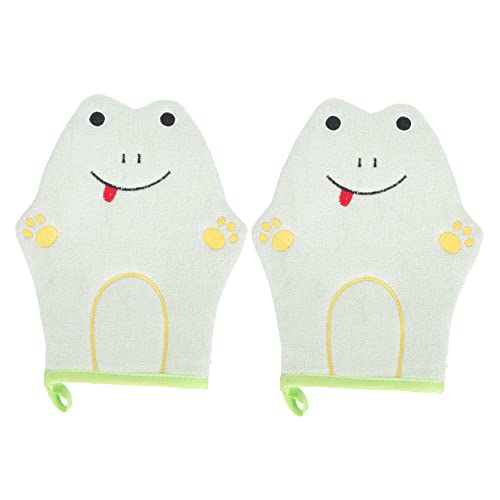 FOMIYES 2St Badehandschuhe Haartuch Reinigungshandschuhe für das Bad Schwammreiniger Handtücher Körper schrubben Badezimmerversorgung Badewerkzeug für Duschwerkzeug Baumwollhandtuch von FOMIYES