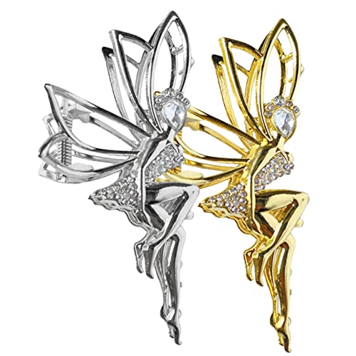 FOMIYES 2stücke Haarklammern Mit Strass Metall-haarklammern Für Damen Für Besondere Anlässe Hochzeiten Partys Und Täglichen Gebrauch von FOMIYES