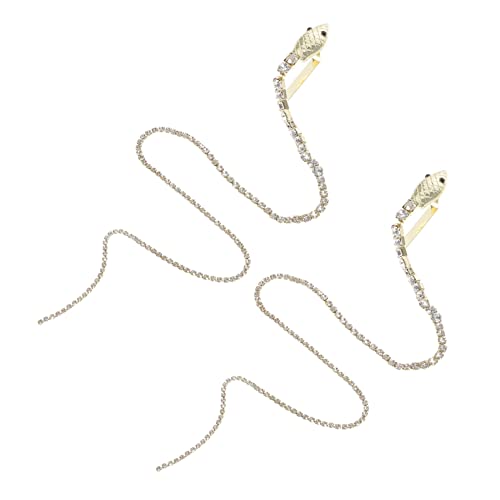 FOMIYES Modische Haarnadeln Mit Strasssteinen in Schlangenform Für Mädchen Und Frauen Haarspange Haarschmuck Dekorative Haarspangen Für Pferdeschwanz von FOMIYES