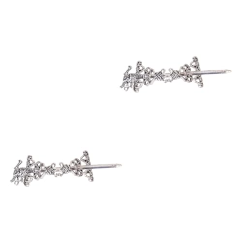 FOMIYES 2St Haarspangen Haarklammer knoten kopfschmuck Metall Haarliner für Männer Herren Haarnadel Tiara Haarschmuck Retro-Haarspange Mädchen Kopfbedeckung schmücken Essstäbchen Mann von FOMIYES