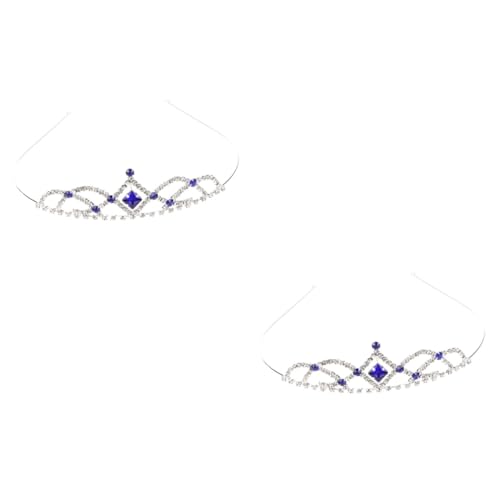 FOMIYES 2St Krone Stirnband Frauen Strass Hochzeit Brautkrone Tiara für Frauen Coronas para Novias Damen präsente weihnachten geldgeschenke weihnachten Braut-Tiara Metallkrone Legierung von FOMIYES