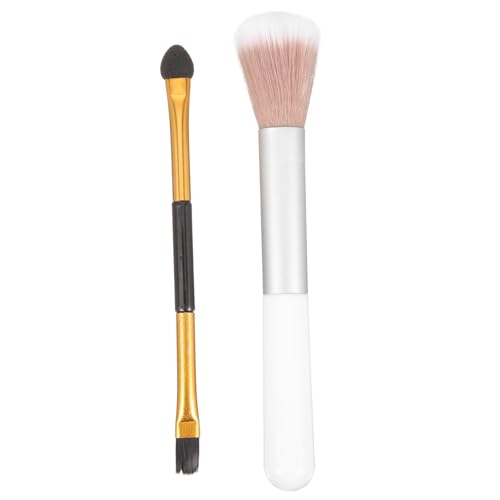 FOMIYES 2-teiliges Doppelseitiges Lidschatten-textmarker-pinsel-make-up-pinsel-set Für Frauen Gesichts-make-up-tool Mit Weichen Borsten von FOMIYES