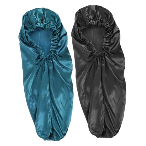 FOMIYES 2stücke Satinhaube Aus Satin Für Damen Bequem Und Langlebig Als Schlafmütze Für Gesichtswaschungen Mit Band Schützt Haare Und Kissenbezug von FOMIYES
