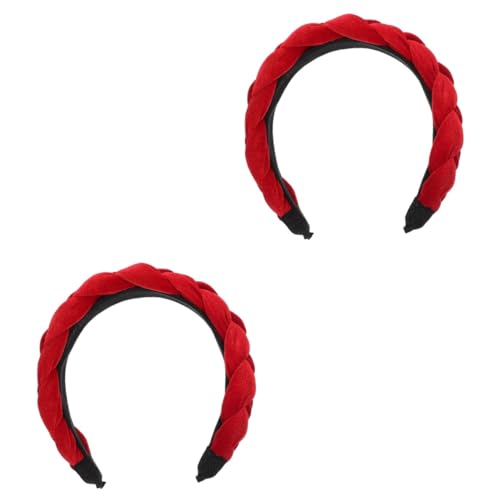 FOMIYES 2St Stirnband drehen Haarband Knotenstirnband für frauen modische Stirnbänder Tiara Haargummi Party-Kopfschmuck einfache Stirnbänder Mädchen Liner Gepolstert Kopfbedeckung e5 Stoff von FOMIYES