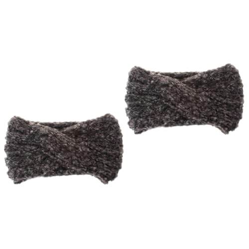 FOMIYES 2St warmer Gehörschutz Kopfbedeckungen für Damen Kopftuch häkeln haarschmuck Haargummis gestrickte Kopfbedeckung handgefertigte Haaraccessoires Koreanische Version Stirnband Schal von FOMIYES