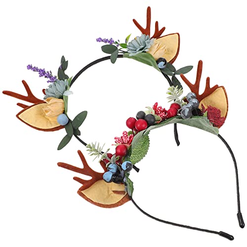 FOMIYES Elchgeweih-stirnband Elchgeweih-stirnband Party-haardekor Kopfschmuck Für Mädchen Weihnachtskopfschmuck von FOMIYES