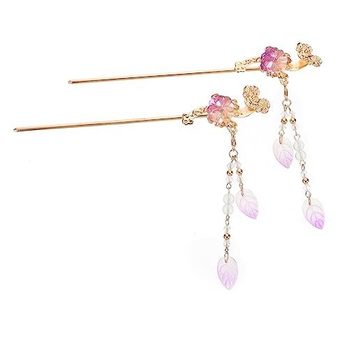 FOMIYES 2stücke Haarstäbchen Aus Legierung Im Chinesischen Stil Haarnadeln Haarschmuck Für Damen Party Und Alltag von FOMIYES