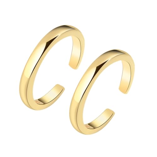 FOMIYES 2stücke Offene Ringe Für Damen Zehenringe Verstellbare Ringe Aus Langlebiger Schmuck Für Finger Und Zehen Stilvolle Accessoires Für Frauen Und Teenager von FOMIYES