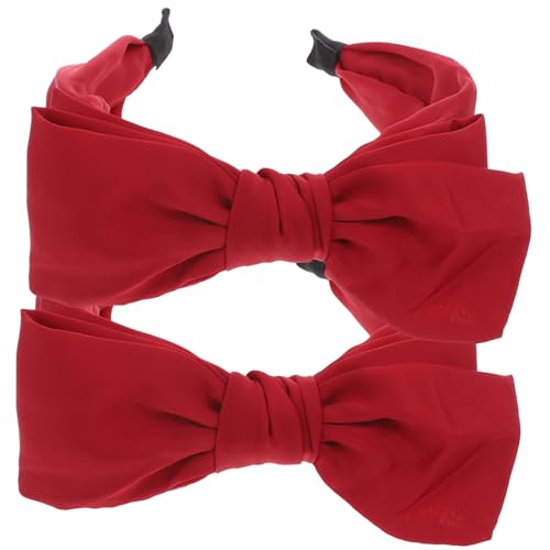 FOMIYES 2stücke Stirnband Mit Schleife Haarreifen Für Mädchen Party Cosplay Weihnachten Valentinstag Muttertag Lehrertag Zubehör Kopfbedeckung von FOMIYES