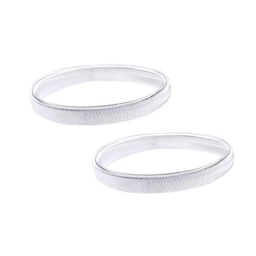 FOMIYES 2Stücke Hemdärmelhalter Elastische Armbandhülle Weiß Robuste Metallkonstruktion für Damen Herren Fixieren von Langarmhemden Modisches Armband Verwendbar von FOMIYES