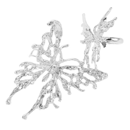 FOMIYES 2stücke Schmetterlingsring Schmuck Verstellbar Für Frauen Mädchen Vintage Design Passt Zu Outfits Für Partys Und Alltag von FOMIYES