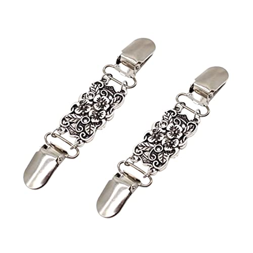 FOMIYES 2stücke Vintage Pullover Schal Clips Strickjackenclips Aus Zinklegierung Retro Pullover-kragen-clips Kleiderclips Dekorative Pullover-schalclips Praktisch Für Viele Anlässe von FOMIYES