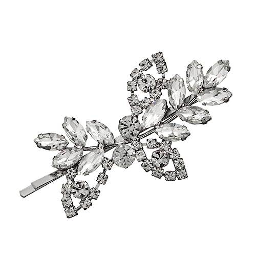 FOMIYES Strass-braut-haarnadel Kristall-blumenblatt-clip Hochzeits-haarspange Schmuck Für Frauen Für Prinzessin Und Braut von FOMIYES