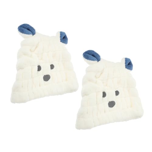 FOMIYES 2er Set - Trockenhauben Für Kinder - Fleece-material Schnelltrocknend Stylische Bade-kopfbedeckung von FOMIYES