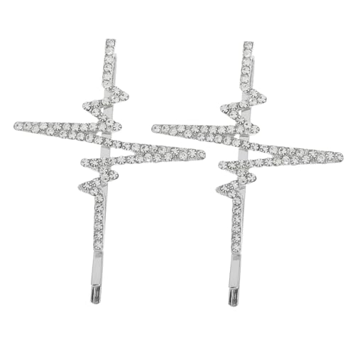FOMIYES 2er-set Strass-haarschmuck Haarspangen Mit Kristall-strasssteinen Für Frauen Braut-haarspangen von FOMIYES