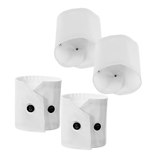 FOMIYES 2paare Handgelenk Manschetten Abnehmbare Hemd-manschetten Manschettenzubehör Für Hemden Manschetten Zum Ersetzen Modische Blusenmanschetten von FOMIYES