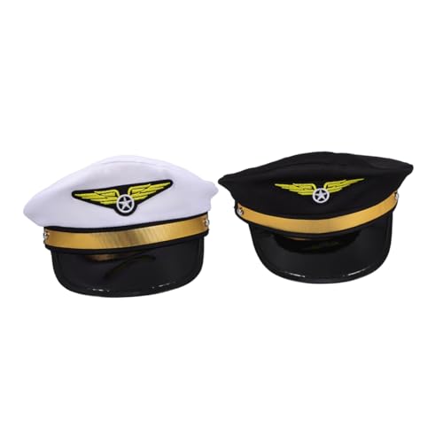 FOMIYES 2 Stück Verstellbare Yachtkapitänsmütze Für Größen Für Halloween Cosplay Karnevalskostüme FOMIYES 2 Stück Verstellbare Yachtkapitänsmütze Für Größen Für Halloween Cosplay Karnevalskostüme von FOMIYES