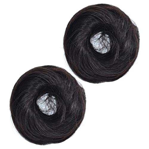 FOMIYES 2stücke Haar-donut-former Perücken-dutt-ringe Haarmodellierwerkzeug Für Mädchen Pferdeschwanz Hochsteckfrisur Chignon-haarteil Dutt-maker Verlängerungsringe Scrunchies von FOMIYES