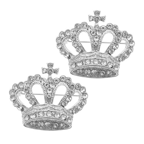 FOMIYES Elegante Krone Zirkon Brosche Für Hochzeit Revers Pin Für Frauen von FOMIYES