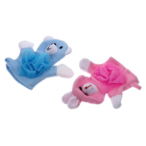 FOMIYES 2st Badetuch Für Süße Badefäustlinge Spa-handschuh Badehandschuh Für -waschhandschuh Körperpeeling-handschuh Badehandschuhe Für Babys Zusammengesetzte Baumwolle von FOMIYES