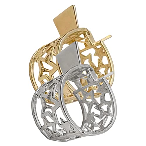 FOMIYES 2 Stück Haarspange Echthaar Haarschmuck Mädchen Für Frauen Mädchen Runde Haarspange Dickes Haar Pferdeschwanzhalter von FOMIYES