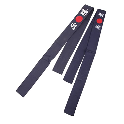 FOMIYES 2st Ninja-stirnband Sport Kopf Krawatten Japanisches Kopftuch Hachimaki-stirnband -haarband Gegen Kopfbedeckungen -party-dekorationen Baumwolle Geschenk Mann Hippie von FOMIYES