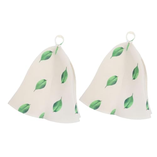 FOMIYES 2st Saunahut Aus Filz Wasserabsorbierende Hüte Cowboy-hut Kleinkind Mütze Sauna Sauna Hut Peeling-kappe Duschhaube Für Männer Saunahüte Aus Filz Badehaushut Damen Hut Gefühlt von FOMIYES