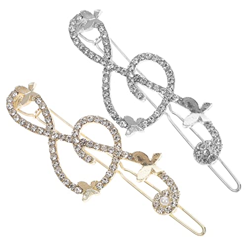FOMIYES Elegante Haarnadel-clips Aus Metalllegierung in Form Einer Musiknote Für Frauen Und Mädchen Für Besondere Anlässe von FOMIYES