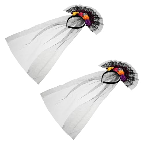 FOMIYES Halloween Stirnbänder Party Haar Urlaub Partei Liefert Haar Griers Spitze Mesh Haar von FOMIYES