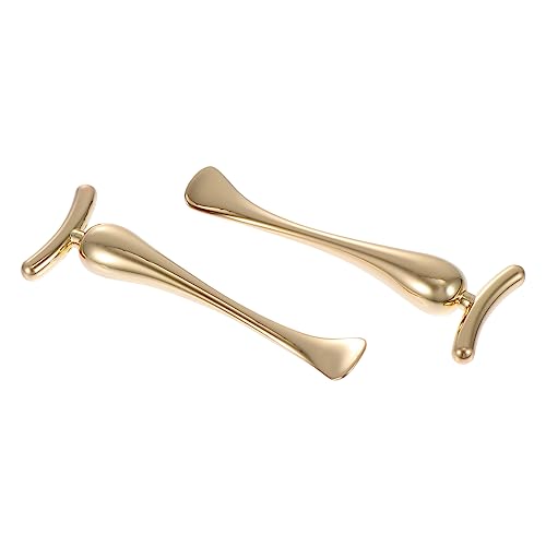 FOMIYES 2stücke Augencreme-löffel Aus Zinklegierung Augencreme-stifte Augenmassagegeräte Creme-einführstifte Für Effektive Hautpflege von FOMIYES