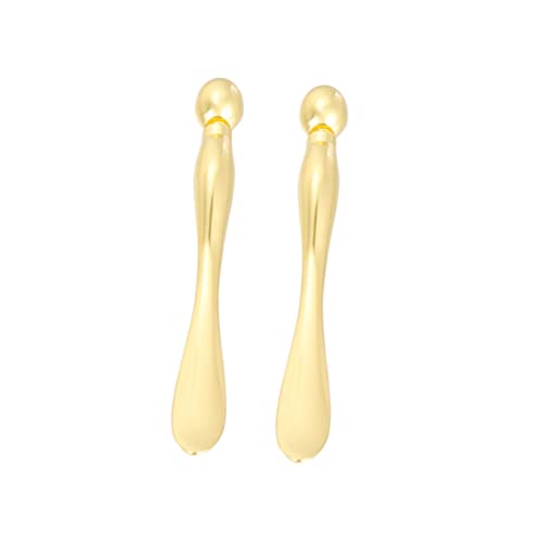 FOMIYES 2stücke Augenmassage-stick Aus Metall Augengesicht-tool Mit Zwei Enden Löffel Für Creme-aufnahme Zur Reduzierung Von Augenödemen Mini-design Für Unterwegs Hautpflege-werkzeug von FOMIYES